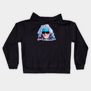 Doc Emmett Brown in Electric Colors Kids Hoodie